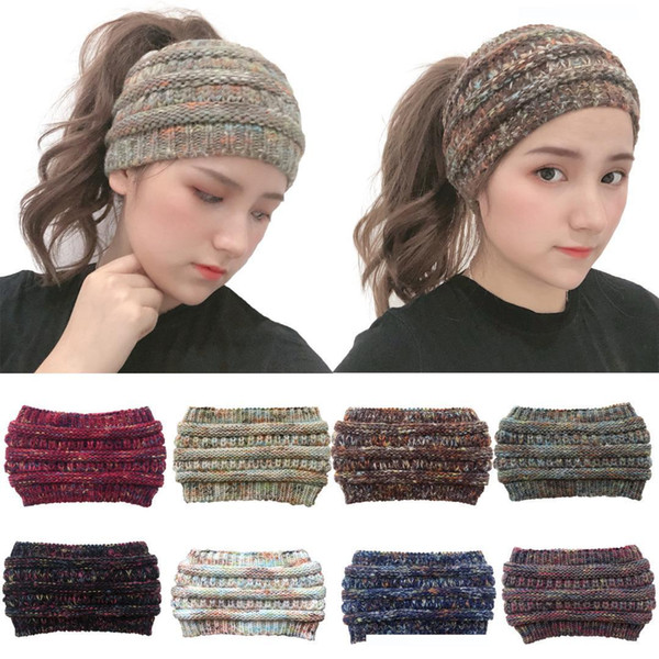 New Knitted Horsetail Cap in Autumn and Winter of Europe and America in 2019