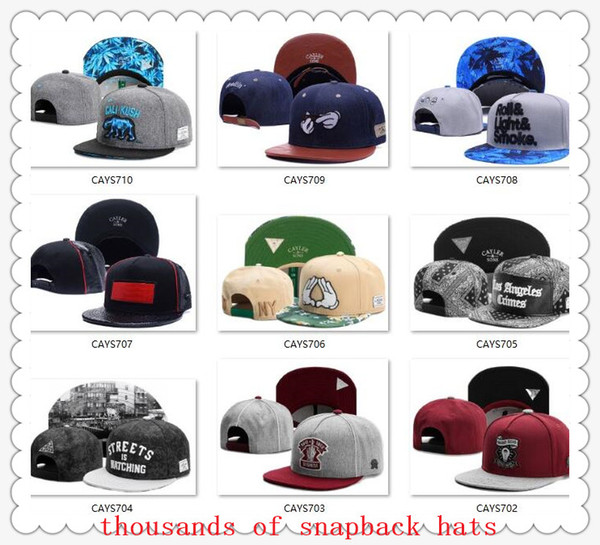 New Arrival Snapbacks Hats Cap Cayler & Sons Snap back Baseball casual Caps Hat Adjustable size High Quality drop Shipping