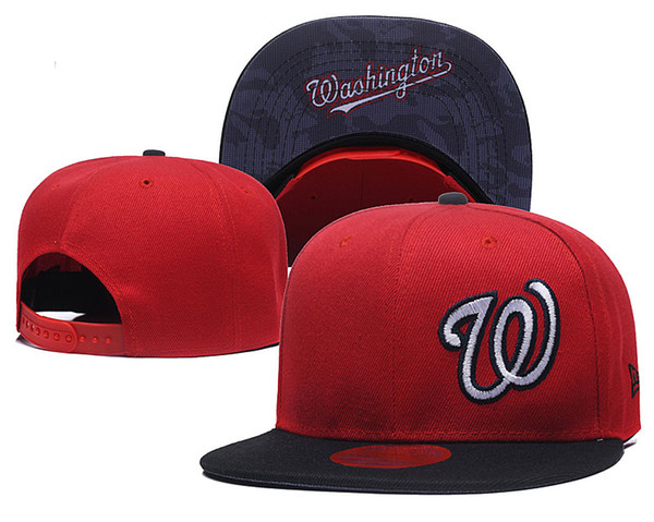 best seller Washington Nationals Fitted hat Online Shopping Street Fitted Fashion Hat W Letters Snapback Cap Men Women Basketball Hip Pop