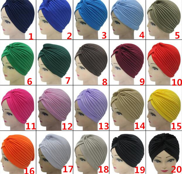 Unisex India Cap Women Turban Headwrap Hat Skullies Beanies Men Bandana Ears Protector Hair Accessories R052