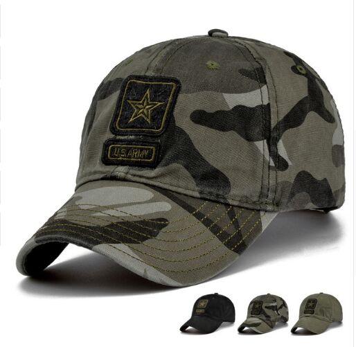 New Men Pentagram Cap Top Quality U.S. Army Caps Men's Fishing Hat Camo Baseball Hats Bone Adjustable