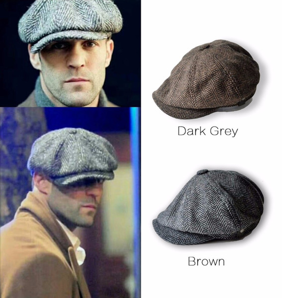 Wholesale Adult Popular Men's Fashion Octagonal cap Newsboy Baker Boy Hat Peaky Blinders Newsboy Gatsby Country Herringbone Flat Cap