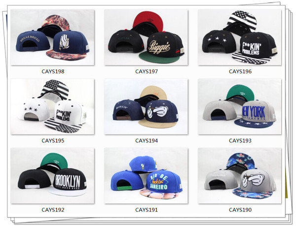 Snapback Hats Cap Cayler & Sons Snapbacks teams Baseball casual Caps Hat Adjustable size High Quality Free Shipping By DHL Or EMS