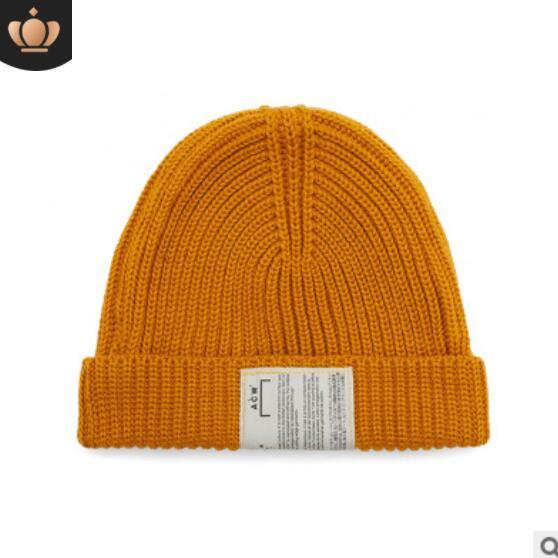 luxury men caps Popular logo A-COLD-WALL ACW new autumn/winter knitted hat with frill embroidery label