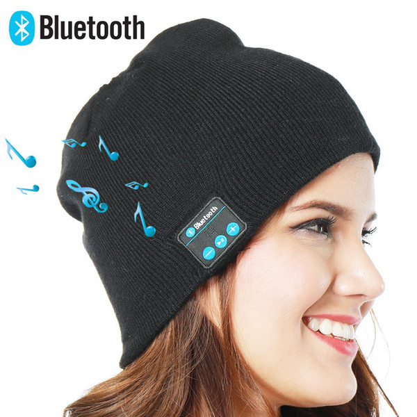 Bluetooth Music Beanie Hat Wireless Smart Cap Headset Headphone Speaker Microphone Handsfree Music Hat OPP Bag Package 20PCS HHA29