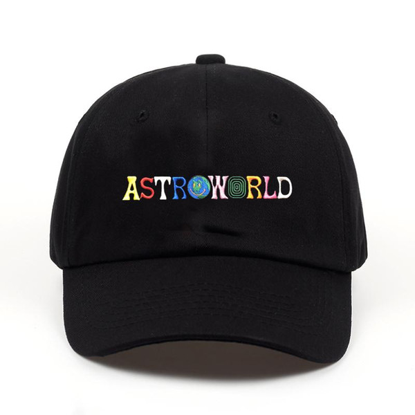 hot sale ASTROWORLD Mens Hats Hot Sale Latest Travis Scotts Cap Embroidery Letters Adjustable Cotton Baseball Caps Free Shipping Streetwears