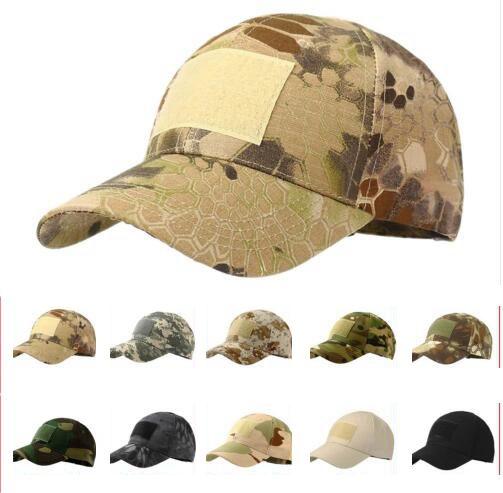 Outdoor Sport Snapback Caps Camouflage Hat Simplicity Tactical Military Army Camo Hunting Cap Hat For Men Adult Cap LJJK987