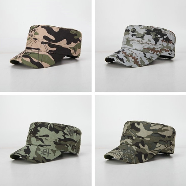 Mens Camouflage Cap Designer Hat Baseball Caps Snapback hats Men Women snapbacks Summer Outdoor Sports hat Flat Top cap wholesale