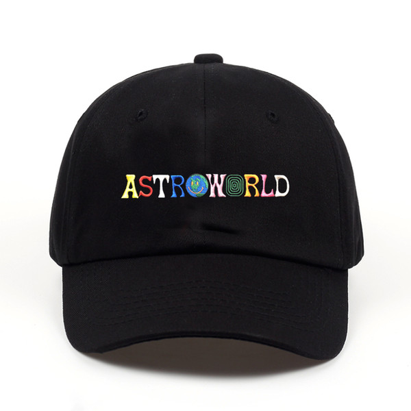 ASTROWORLD Mens Hats Hot Sale Latest Travis Scotts Cap Embroidery Letters Adjustable Cotton Baseball Caps Free Shipping Streetwears