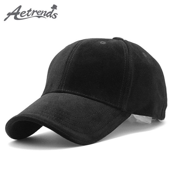 [AETRENDS] 2018 New Brand 100% Cotton Baseball Cap Men Sport Hats Polo Hat Z-3023