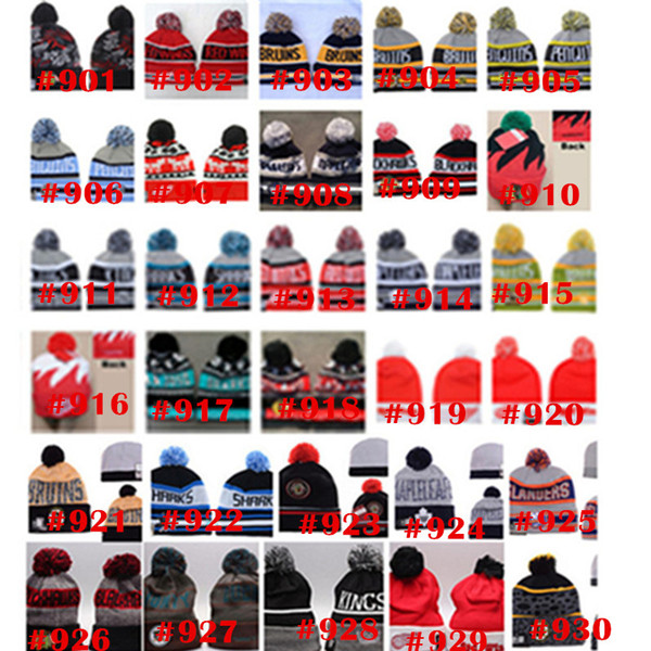 Wholesale Fooball Beanies Winter Wool Hats 32 Teams Knit beanie For Men Women Custom Hat Cap Accept Mix Order