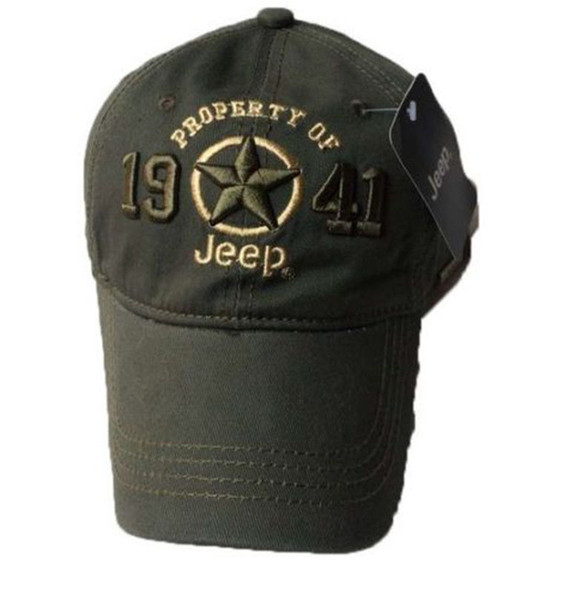 New 1941 Army Green Jeep Hat Cap Women Men Unisex Baseball Golf Ball Sport Cap Top Quality JEEP Embroidery Hat