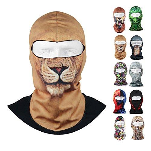 Fantastic Thin Stretchable Outdoor Cycling Ski Balaclava Windproof Neck Hood Full Face Mask Hat Beanie Animal