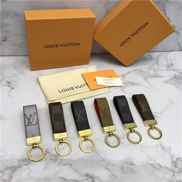 New key ring accessories design key ring men and women metal brand design car key ring gift box packaging