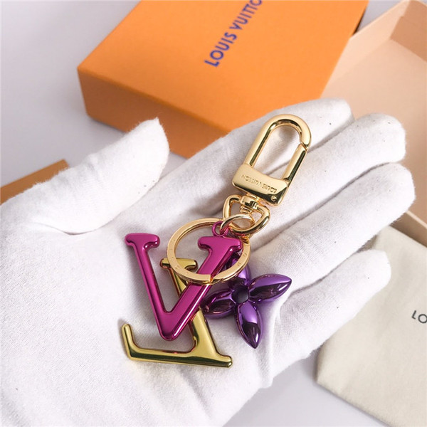 High qualtiy Luxury Keychain Key Chain & Key Ring Holder Brand key chain Porte Clef Gift Men Women Souvenirs Car Bag with box JAK89A