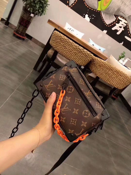 2019 Mini Top Quality Women Resin chain shoulder Bags fashion Cute style real leather crossbody shoulder bag for ladies