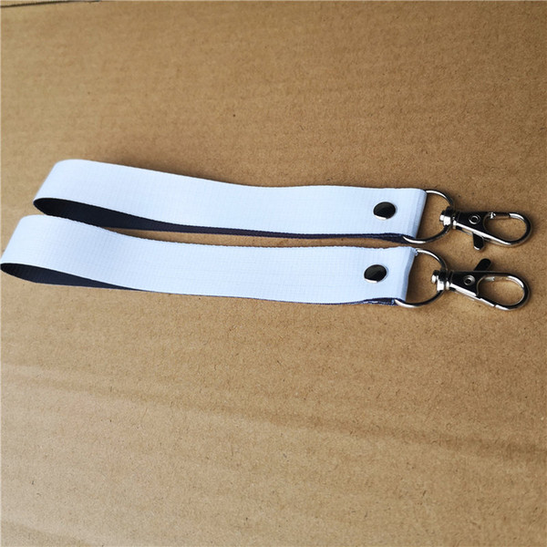 sublimation polyester white blank keychains key ring heat transfer printing blank diy materials