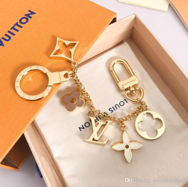 2019 Top quality Luxury Keychain Fashion Car Keychains Stainless Steel Designer women Designer Keychain for Gifts with Box Original box