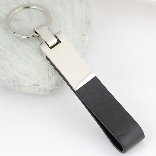 high quality genuine leather keychain key ring hanging key chain holder slip on belt portachavi chaveiro llaveros hombre