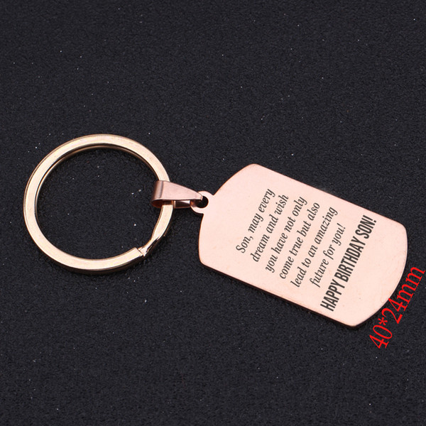 Birthday Gift For Son Keychain May Every Dream And Wish You Have Not Only Come True But Also Lead To An Amazing Future For You