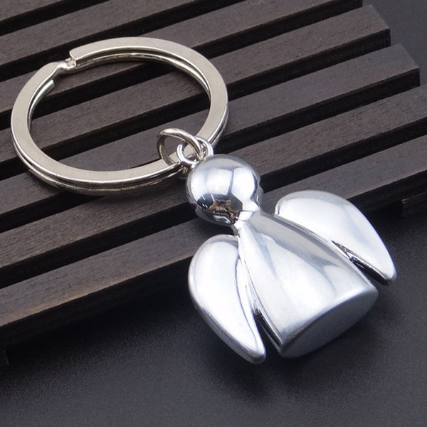 Fashion eisi key chains alloy Stereo angel keychain high quality key rings for women men promotion gift Fashion Accessories