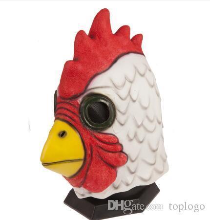 Props Latex Mask Adult Halloween Richard Rooster Mask Hotline Miami Game Cosplay Props