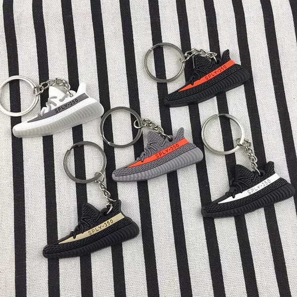 350 Boost V2 keychains Key Chains Sneaker sply-350 Keychain fashion Key Ring keyring pendant Men Woman boys kids Christmas gift Epacket Free