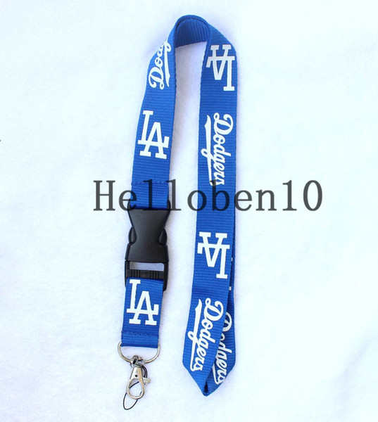 Los Angeles Dodgers Detachable Team Logo Colors Quality Lanyard Keychain MLB