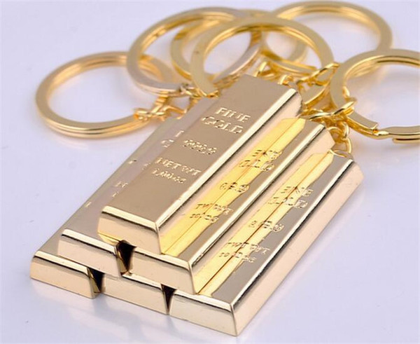 gold key chain golden keychains keyrings handbag charms pendant metal key finder luxury man car key rings accessory R068