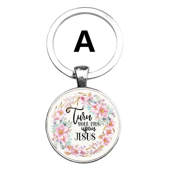 2019 HOT! Fashion Bible Verses Key Chain Glass Dome Pendant Key Chain Scripture Quote Jewelry Christian Faith Inspirational Gifts