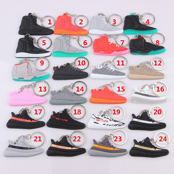 Cute fashion 350 Boost V2 keychains Key Chains Sneaker sply-350 Keychain Kids Key Ring Holder pendant for Woman and Girl Christmas gift