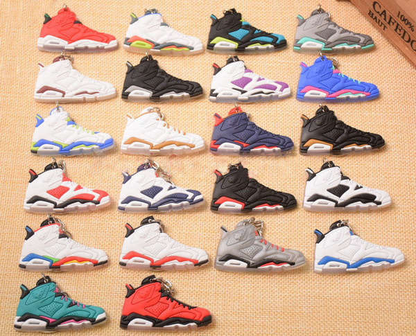 Basketball Shoes Key Chain Rings Charm Sneakers Keyrings Keychains Hanging Accessories Novelty Fashion Sneakers Key Chain C90L