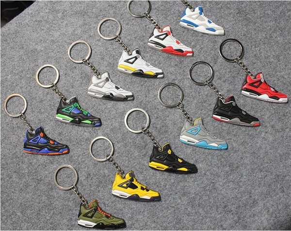 2017 hot fashion Basketball Shoes Keyrings Chain Rings Charm Sneaker Keychains Hanging Accessories small Sneakers keyring KeyChain