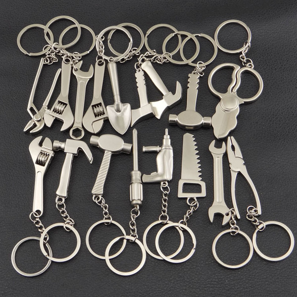 Creative gifts Mini simulation tools A hammer screwdriver wrench Key chain A variety of tools key chain