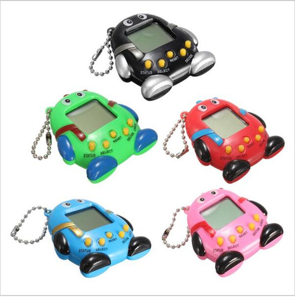 168 Pets baby QQ penguin Electronic Pet machine Key ring Pendant Puzzle Game consoles children Keychain E-pet Toy