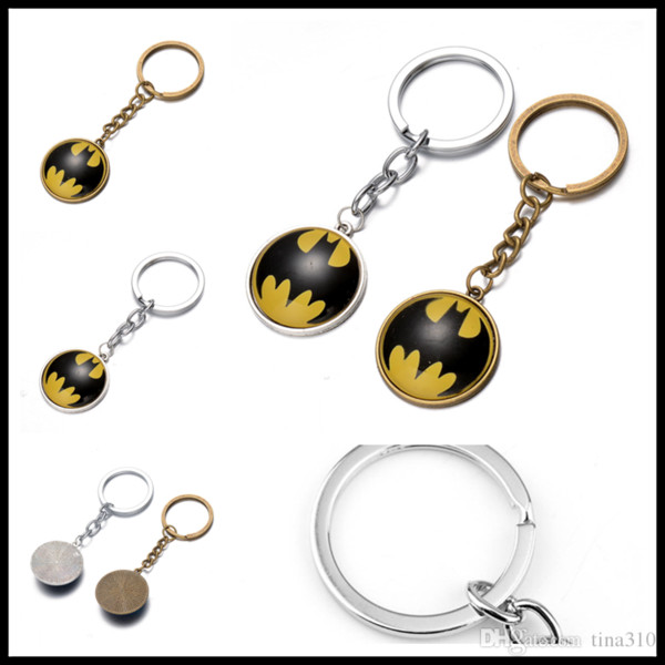 New DIY Key Chain cartoon toys Batman Paragraph keychain Gift Pendant Luggage Backpack Accessories Free shipping B0373