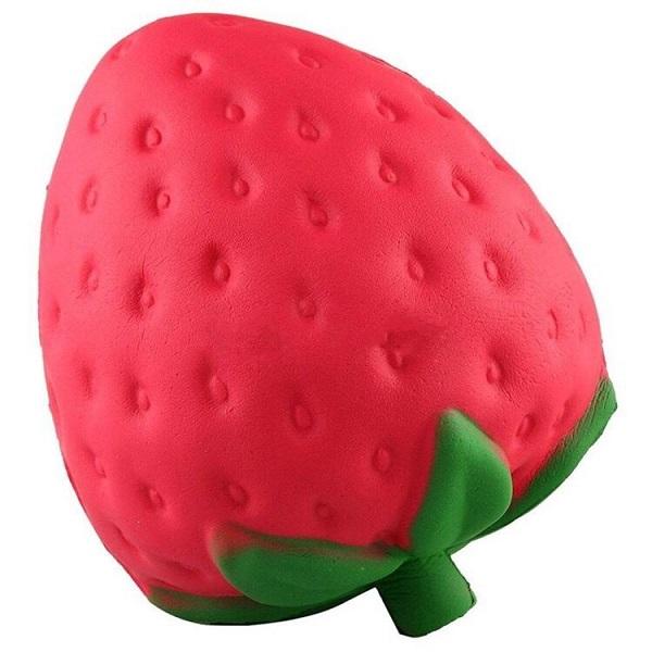 Squishy Strawberry Slow Rising Toys Decompression Bread Relieve Stress Cake Simulation Sweet Friute Kids Toy Keychain Phone Strap