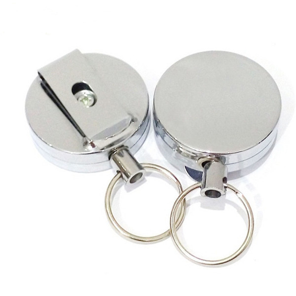 Resilience Telescopic Wire Rope Key Chain Ring Anti-theft Keychain Men Strap Keyholder Easy To Buckle