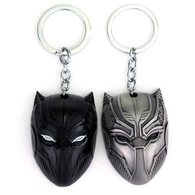 Movie Black Panther Keychain Superhero Figure Anime Cool Zinc Alloy Car Key Ring for Men Car bag jewelry