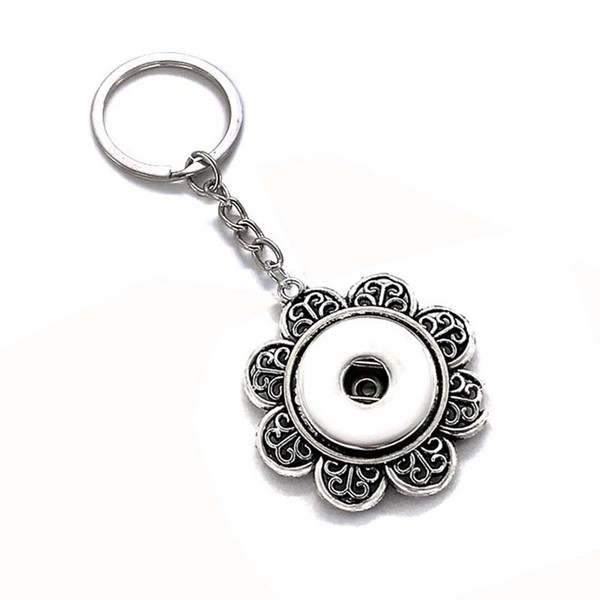 Interchangeable Top Popular 029 Fashion Metal Key Chains Fit 18mm Snap Button Keychain Jewelry For Men Women Key rings Gift