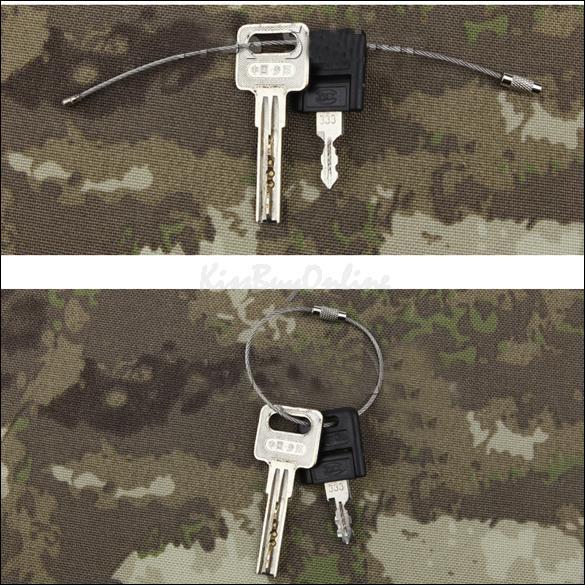 New Arrive Stainless Steel Wire Keychain Cable Key Ring for Outdoor Hiking