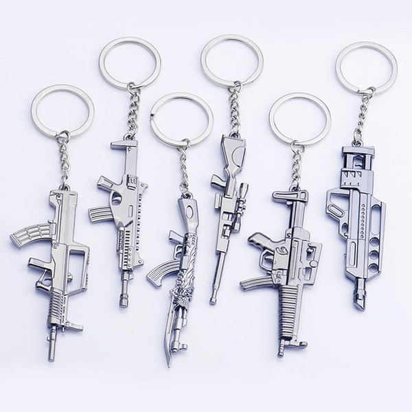 counter strike Fivesevem pistol Keychain weapon model gun Keychain alloy 12cm Llavero Chaveiro jewelry