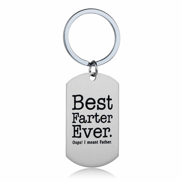 12 Pc/Lot Best Father Ever Charm Keychain Family Men Father's Day Jewelry Present Stainless Steel Dad Daddy Papa Keyring Keyfob