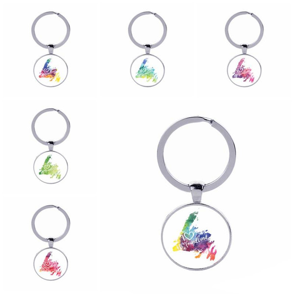 Newfoundland Map Keychains 6 styles 