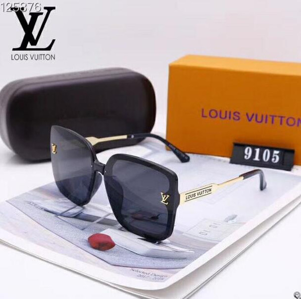 2020 Luxury Fashion Designers Large Metal Sun Glasses For Men Women Glass Lenses UV Protection Sunglasses 06