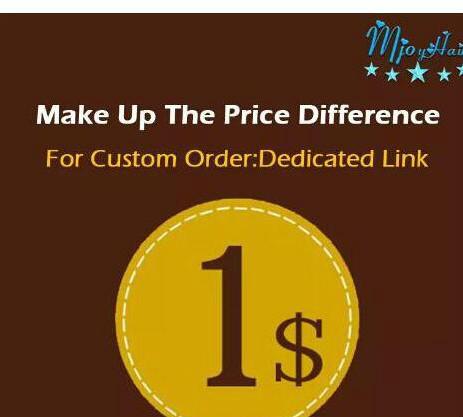 Make up the Price Difference dedicated link shipping Make up patchs sock the difference Mjoyhair A dedicated link