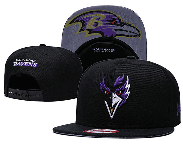 Wholesale 2019 Top Quality Ravens Snapback Hats Gorras Embroidered Team Logo Fan's Hip Hop Cheap Sports Baseball Adjustable Caps Bones