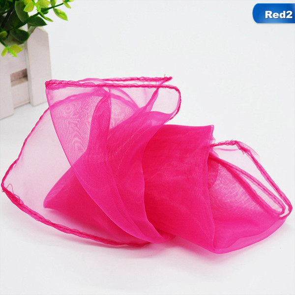 1 pc 45 Cm*45cm Children Chiffon Square Scarves Juggling Dance Performance Show Scarf Candy Color Women Scarf Shawl Hijab