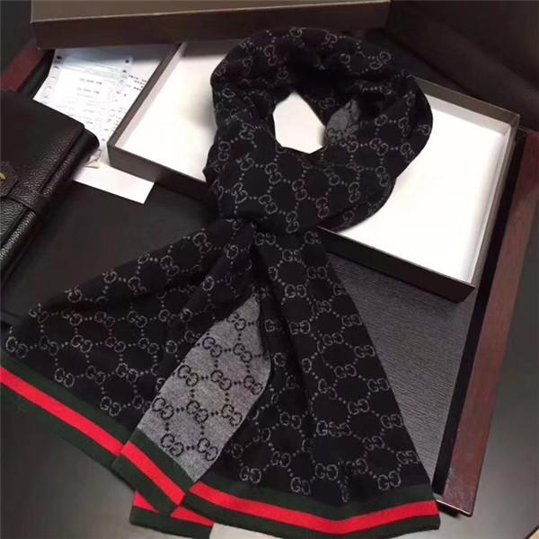 Popular men's knitted wool scarf fashion 4 color design warm comfort and masculine style scarf free delivery