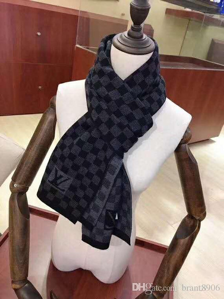 2018 Newest mans Scarf 2018 Autumn winter mens Scarf high quality letter design long Scarves size 180x35cm T4320